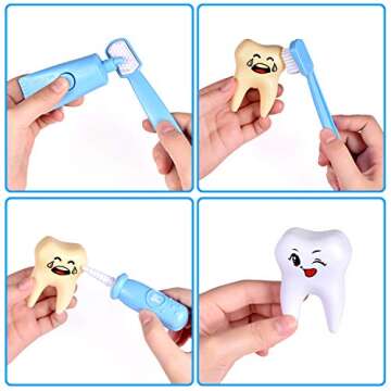 FUN LITTLE TOYS 31PCS Doctor Medical Kit - Pretend Play Doctor Set for Kids Doctor Role Play Costume Dress-Up, Birthday Gifts