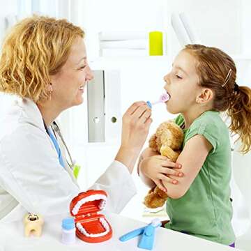 FUN LITTLE TOYS 31PCS Doctor Medical Kit - Pretend Play Doctor Set for Kids Doctor Role Play Costume Dress-Up, Birthday Gifts