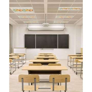Fall Fluorescent Light Covers for Work & Classroom Spaces