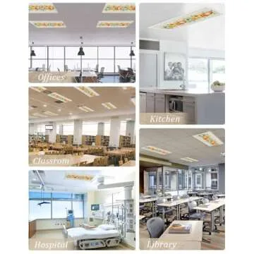 Fall Fluorescent Light Covers for Work & Classroom Spaces