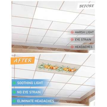 Fall Fluorescent Light Covers for Work & Classroom Spaces