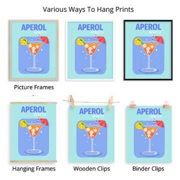 Jack Meets Kate Bar Signs, Home Bar Wall Art Prints, 6pcs, 8"x10", Unframed