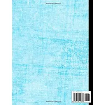 Artistic Blue Paint Texture Composition Notebook for Students