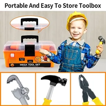 Deejoy Kids Tool Set with Toy Drill & Toolbox