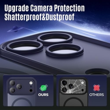 Symcele Designed for iPhone 17 Pro Case, Compatible with MagSafe, [Camera Protection] [15FT Military...