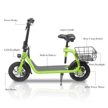 SEHOMY Electric Scooter for Adults - Powerful & Safe