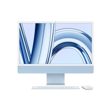2023 Apple iMac with Apple M3 chip (24-inch, 8GB RAM, 256GB SSD Storage) (QWERTY English) Blue (Rene...