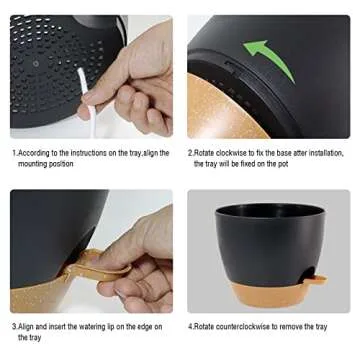 UOUZ Self-Watering Pots for Easy Plant Care and Growth