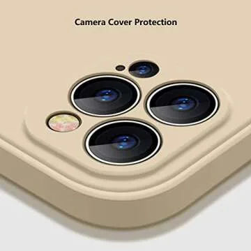 Liquid Silicone Case Compatible with iPhone 12 Pro Max 6.7 Inch, Slim Soft Comfortable Grip Anti Scratch Gel Rubber with Microfiber Liner Shockproof Full Body Cover Drop Protective Bumper Case, Khaki