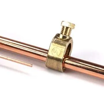 THE CIMPLE CO Grounding Clamp - Direct Burial - with Screws - 3/8 Inch Cold Water Pipe, Electrical Bonding - UL Listed - Antenna, Satellite Dish, Cable TV - 1 Pack