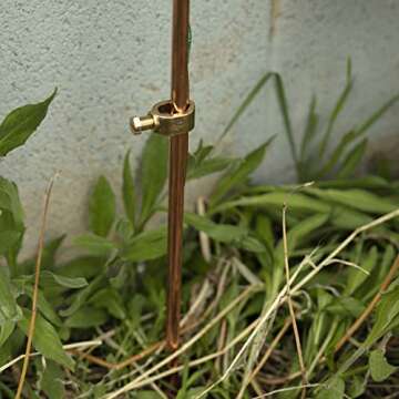 THE CIMPLE CO Grounding Clamp - Direct Burial - with Screws - 3/8 Inch Cold Water Pipe, Electrical Bonding - UL Listed - Antenna, Satellite Dish, Cable TV - 1 Pack