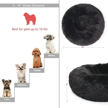 Comfortable Nononfish Puppy Bed for Small Dogs 19"