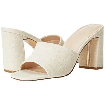 Pattie High Block Heeled Mule Sandal - Comfortable & Stylish