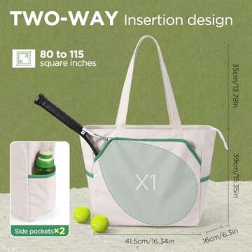 Versatile SMRITI Tennis Tote Bag for Sports & Travel