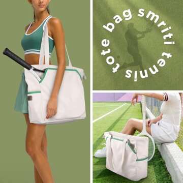 Versatile SMRITI Tennis Tote Bag for Sports & Travel