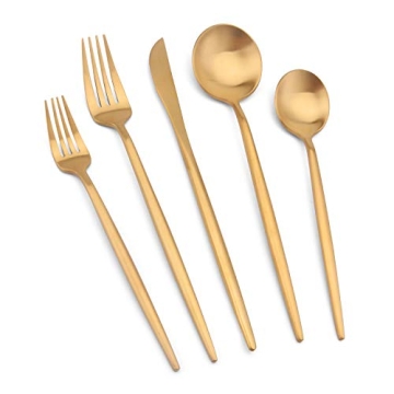 Best Matte Gold Silverware Set for Elegant Dining