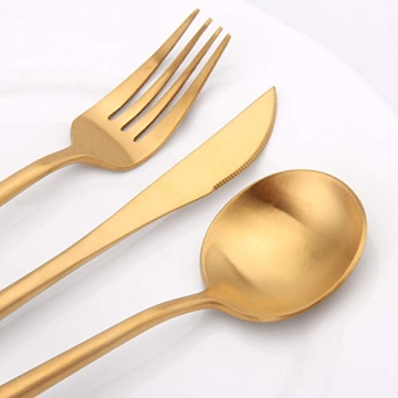 Best Matte Gold Silverware Set for Elegant Dining