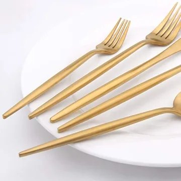 Best Matte Gold Silverware Set for Elegant Dining