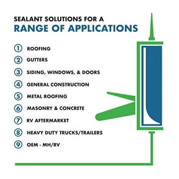 Geocel Pro Flex Black RV Sealant - 10 oz Flexible Solution