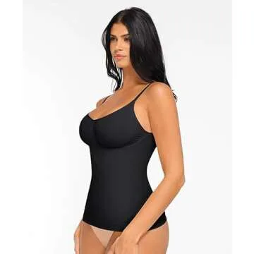 FeelinGirl Tummy Control Shapewear Tank Top with Adjustable Straps