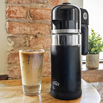 VINCI Express Cold Brew, Electric Cold Brew Coffee Maker in 5 minutes, 4 Brew Strength Settings & Cleaning Cycle, Easy to Use & Clean, Glass Carafe, Cold Brewer for Iced Coffee, 1.1 L Pitcher (37 oz)