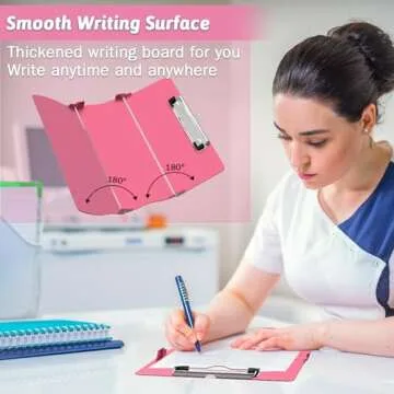 Nursing Clipboard Foldable Clipboard Medical: Nursing Edition Cheat Sheets Aluminum 3 Layers Foldable Clipboard Nursing Pocket Size Profile Clip Nurse Clipboard Notepad for Nurses Students and Doctors