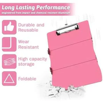 Nursing Clipboard Foldable Clipboard Medical: Nursing Edition Cheat Sheets Aluminum 3 Layers Foldable Clipboard Nursing Pocket Size Profile Clip Nurse Clipboard Notepad for Nurses Students and Doctors