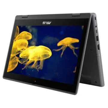ASUS BR1100 Laptop 2in1, 11.6in Touchscreen Laptop, Celeron N6000, 8GB RAM, 128GB SSD, HDMI, Windows 10 Pro(Renewed)