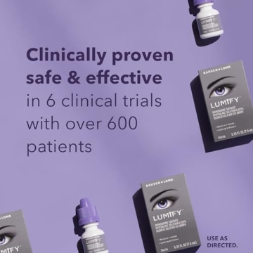 LUMIFY Redness Reliever Eye Drops, For Whiter & Brighter Looking Eyes, 0.17 Fl Oz (5 mL)
