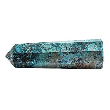 Chrysocolla Shattuckite Crystal Towers ~ Natural Healing Crystal Point Obelisk for Reiki Healing and...