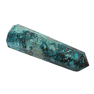 Chrysocolla Crystal Tower for Healing and Meditation