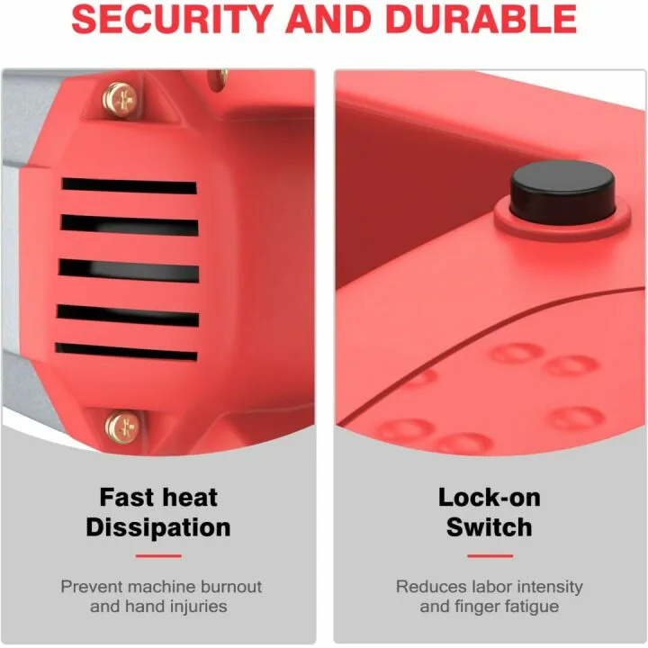 Powerful 1300W Concrete Vibrator with 6.6 FT Rod