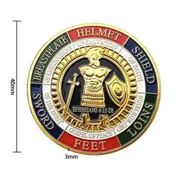 Exquisite Armor of God Coin for Spiritual Gifts