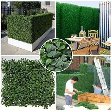 Artificial Hedge Plant Privacy Fence Panels for Home