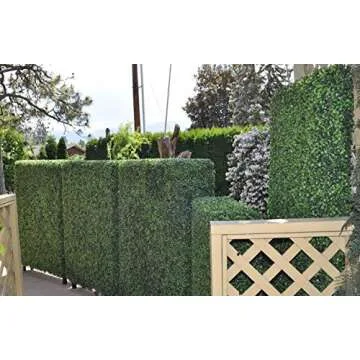 Artificial Hedge Plant Privacy Fence Panels for Home