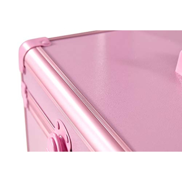 Train Case Rolling 5-in-1 with nail polish holder Portable Makeup Professional Cosmetic Organizer Makeup Traveling case Trolley Cart Trunk