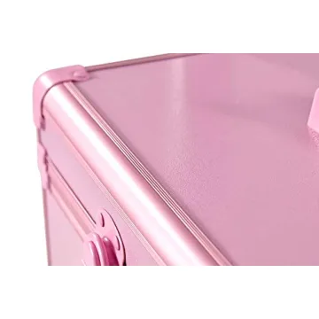 Train Case Rolling 5-in-1 with nail polish holder Portable Makeup Professional Cosmetic Organizer Makeup Traveling case Trolley Cart Trunk