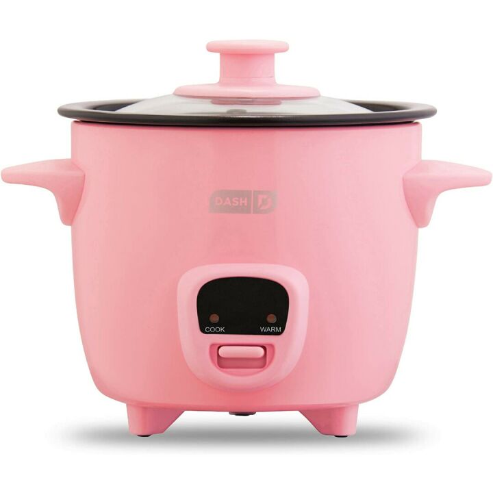 DASH Mini Rice Cooker & Steamer in Pink