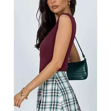 REORIA Women's Summer Sexy Casual V Neck Double Lined Seamless Sleeveless Slimming One Piece Leotard...