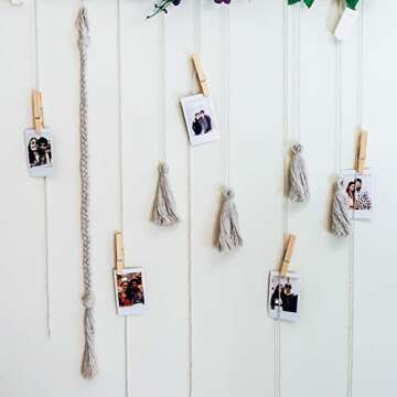 UpdateClassic 50 PCS Push Pin Clips, Wooden Push Pins for Cork Board, Teacher Supplies for Classroom Decorative Thumb Tacks for Bulletin Board