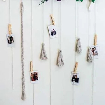 UpdateClassic 50 PCS Push Pin Clips, Wooden Push Pins for Cork Board, Teacher Supplies for Classroom Decorative Thumb Tacks for Bulletin Board