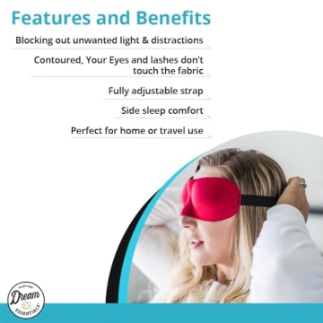Sweet Dreams Contoured Sleep Mask with Earplugs Kit