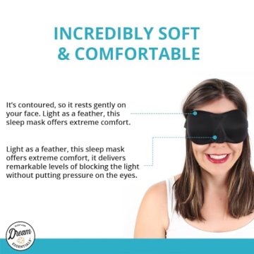 Sweet Dreams Contoured Sleep Mask with Earplugs Kit