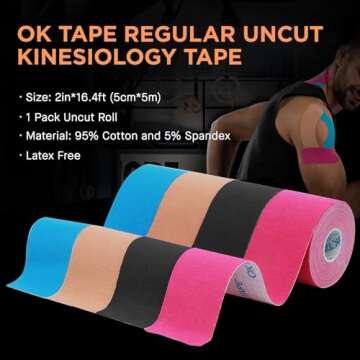 OK TAPE Kinesiology Tape for Sports Recovery and Support