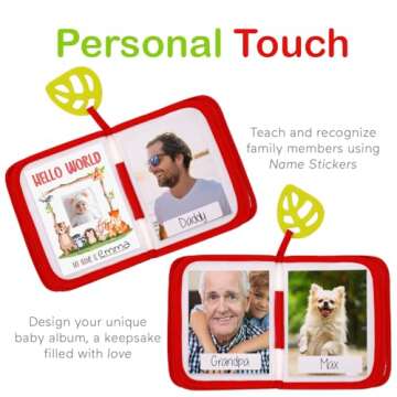 Urban Kiddy™ Baby's My First Family Album | Soft Photo Cloth Book Gift Set for Newborn Toddler & Kids (Woodland)