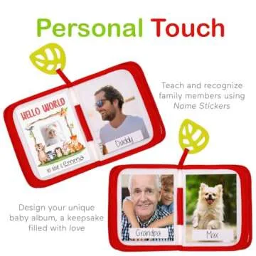 Urban Kiddy™ Baby's My First Family Album | Soft Photo Cloth Book Gift Set for Newborn Toddler & Kids (Woodland)