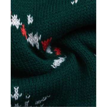 Peanuts Men's Ugly Christmas Sweater - Snoopy Crewneck Pullover Sweatshirt - Cute Holiday Sweater for Men (S-XL), Size X-Large, Snoopy Green