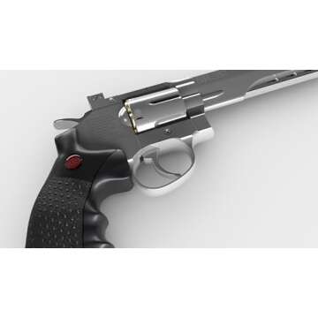 Crosman Full Metal CO2 6-Shot BB Revolver for Realistic Shooting Adventure
