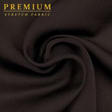 Hybrid & Company Womens Ultra Comfort Ponte Fabric Pull on Casual Wide Leg Pants KP45002WL Brown XL