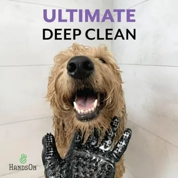 H HANDSON Pet Grooming Gloves Ultimate Pet Care Solution